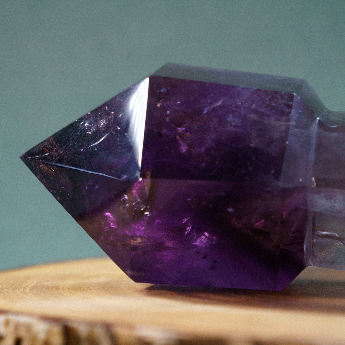 AA Grade XL Dark Amethyst Wand - TurtleTarotEmporium