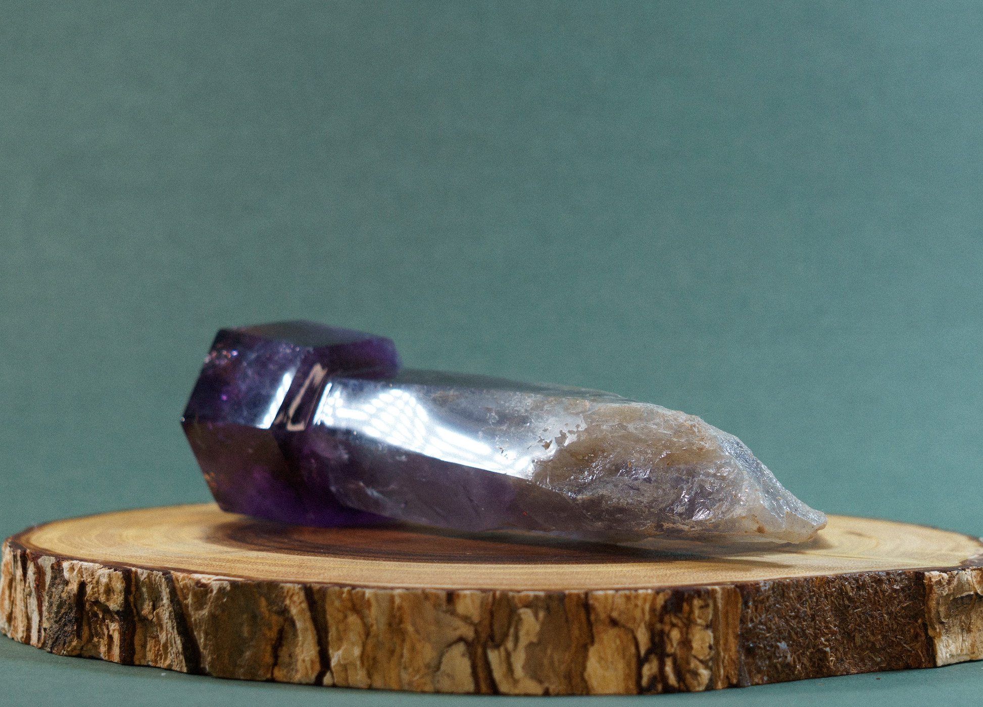 AA Grade XL Dark Amethyst Wand - TurtleTarotEmporium